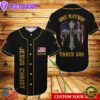 Wings American Flag Cross One Nation Under God Custom Baseball Jersey