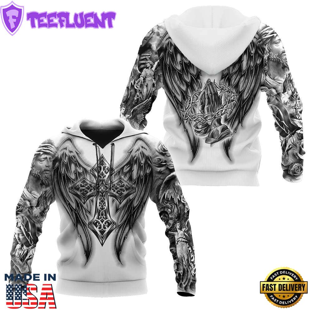 Wings Of God Gothic Vibe God 3D Hoodie