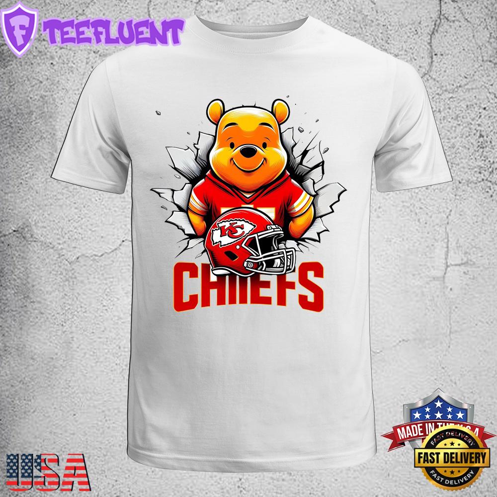 Winnie The Pooh Chiefs NFL Unisex T-Shirt