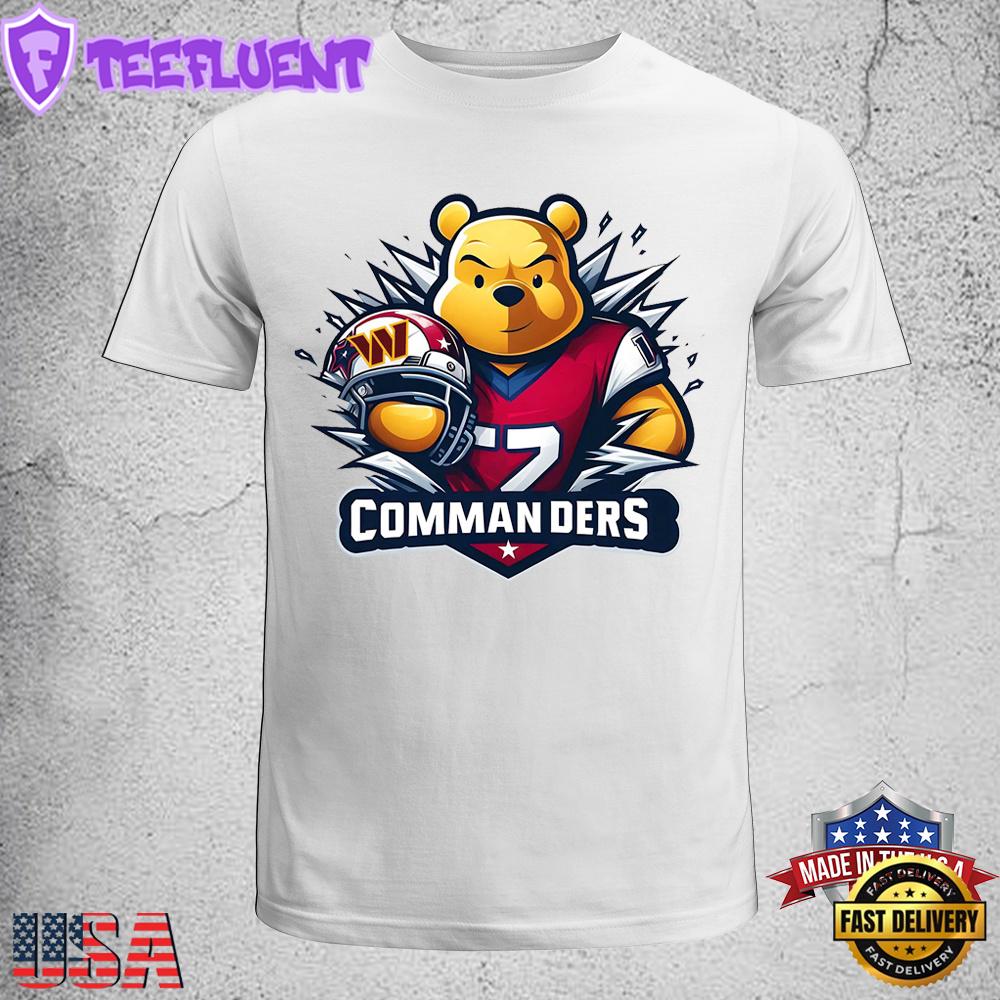Winnie The Pooh Commanders NFL Unisex T-Shirt