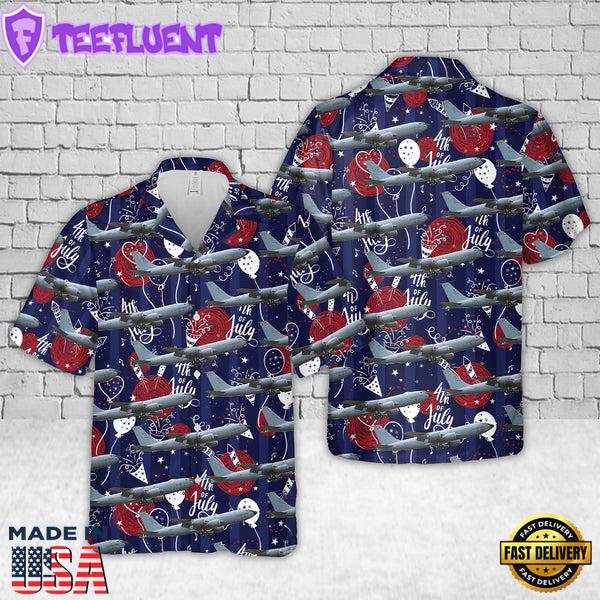 Wisconsin Air National Guard KC-135R Stratotanker, 4th Of July Hawaiian Shirt