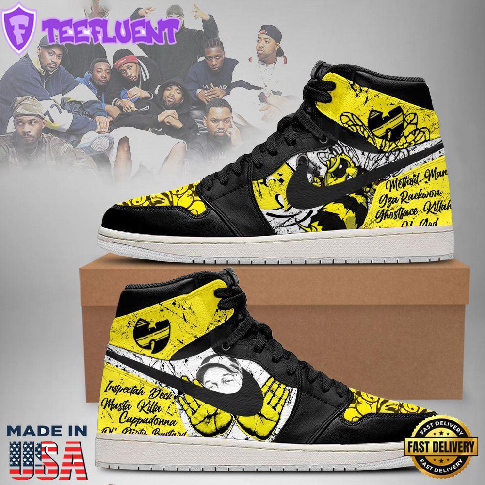 Wu-Tang Clan Members Names Bee Custom Air Jordan 1 Sneakers