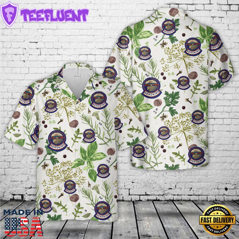 WWII US 501st Regiment 101st Airborne Paratrooper Hawaiian Shirt