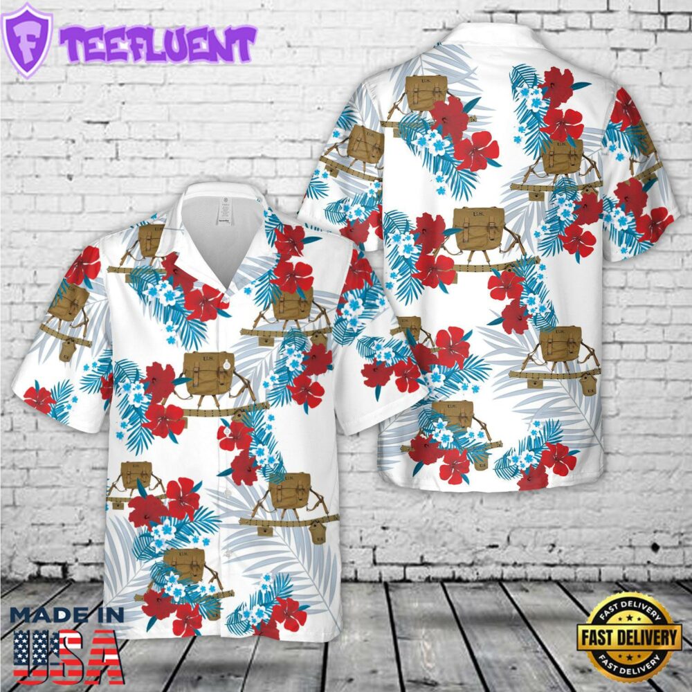 WWII US Army M1936 Haversack M36 Musette Field Military BackPack Equipment Set Hawaiian Shirt
