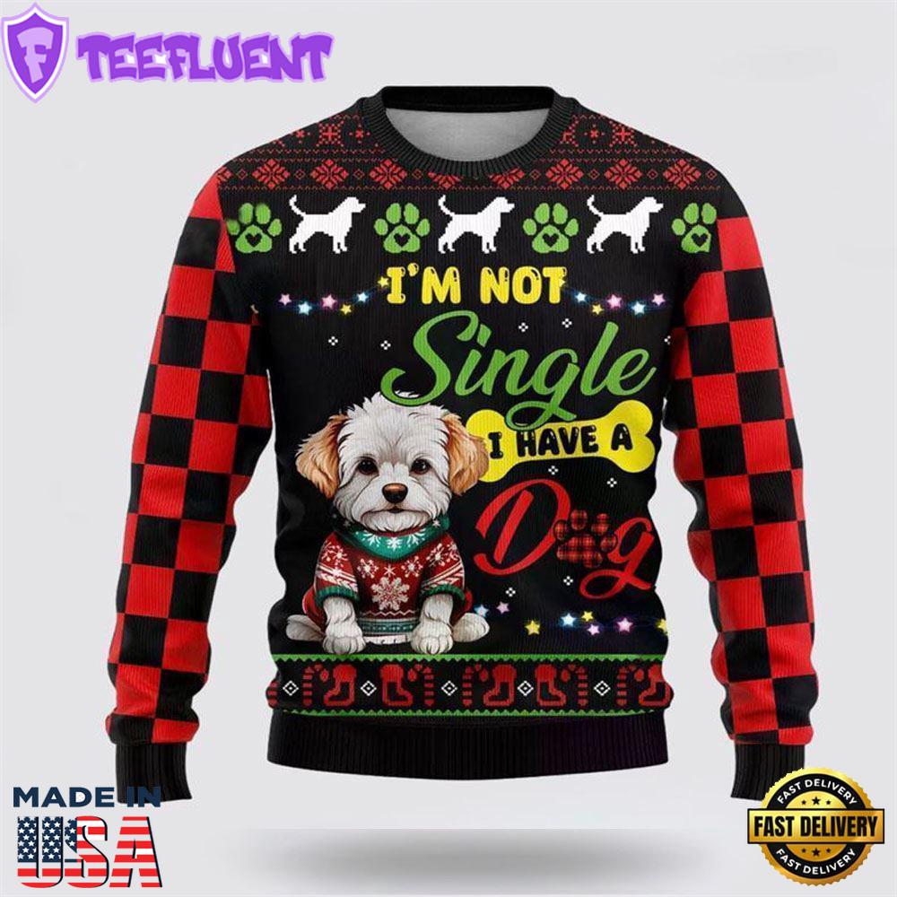 Xmas Maltese Dog Ugly Christmas Sweater For Men And Women