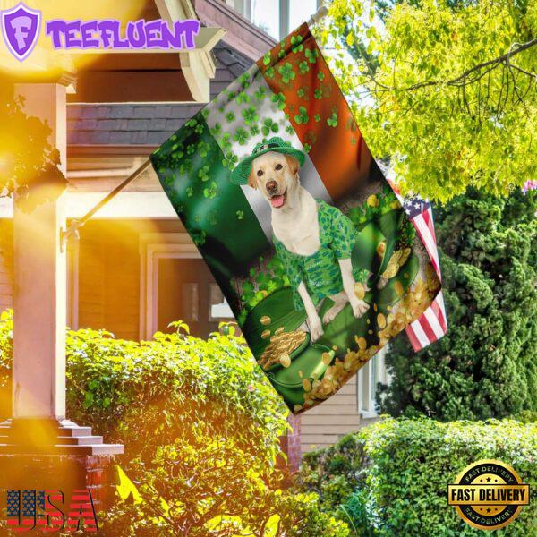 Yellow Labrador House And Garden Flag Decor