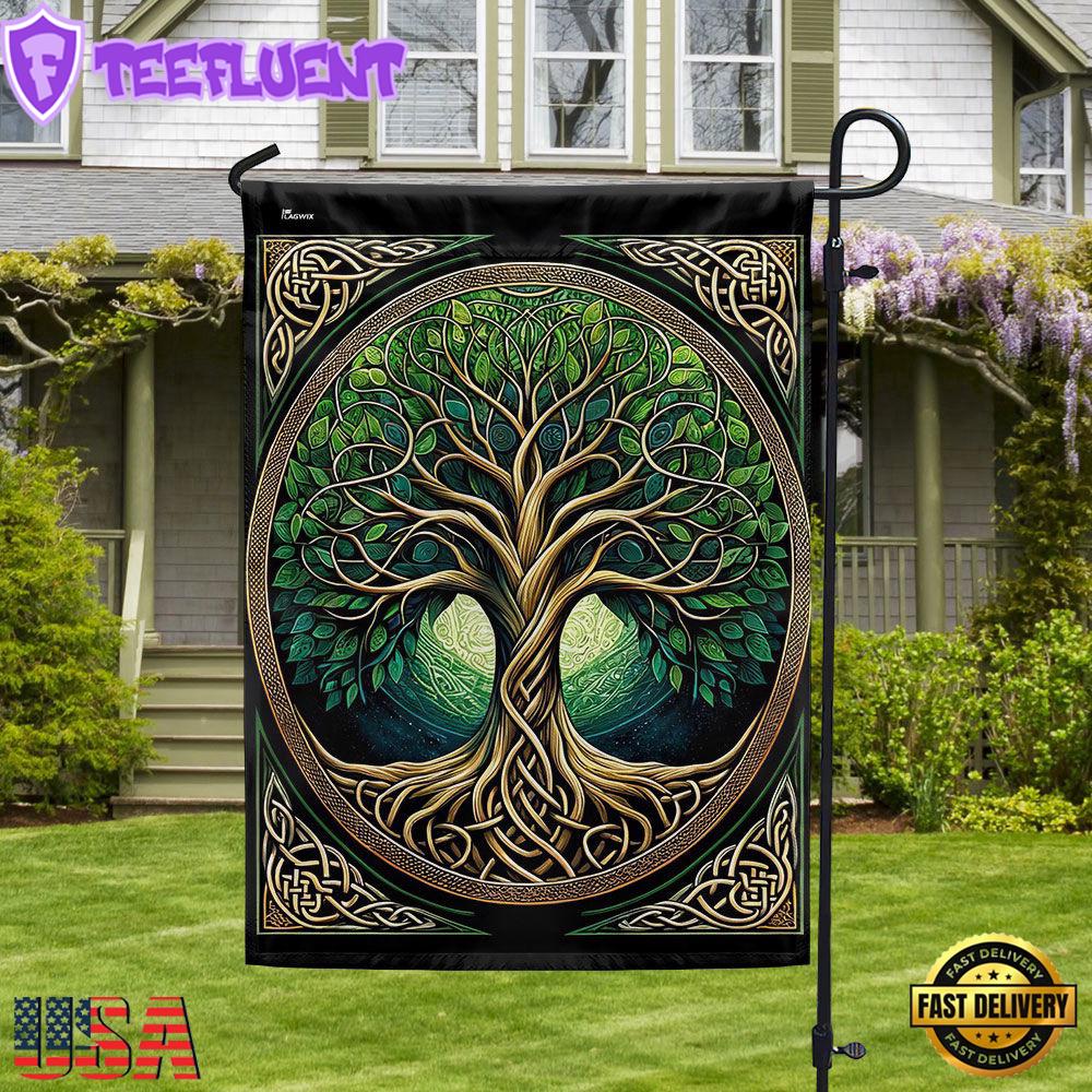 Yggdrasil Celtic Tree Of Life House And Garden Flag