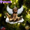 Yorkiepoo On The Hands Of Jesus Ornament, Gift For Christmas