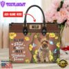 Yorkshire Terrier Dog All You Need Is Love And A Leather Handbag