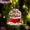 Yorkshire Terrier Dogs In A Gift Bag Christmas Ornament, Gift For Christmas