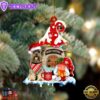Yorkshire-Terrier With Mushroom House Christmas Ornament, Gift For Christmas