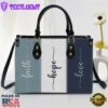 Zippered Leather Handbag With Handle Faith Hope Love Christ Gifts Leather Bags 2 Zippered Leather Handbag With Handle Faith Hope Love Christ Gifts Leather Bags