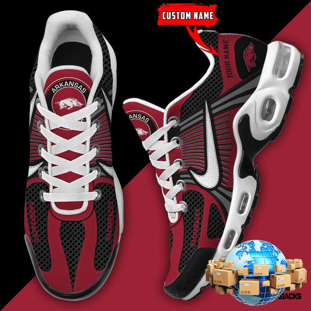 ZNCAA Arkansas RazorbacksFootball Team Sport Custom Max Plus Shoes