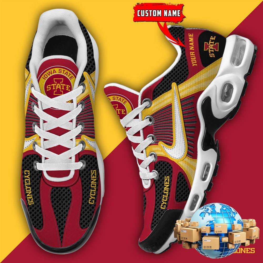 ZNCAA Iowa State CyclonesFootball Team Sport Custom Max Plus Shoes