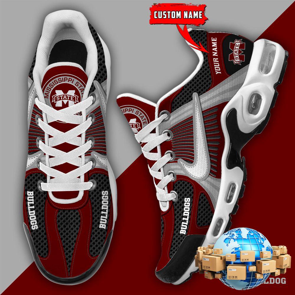 ZNCAA Mississippi State BulldogsFootball Team Sport Custom Max Plus Shoes