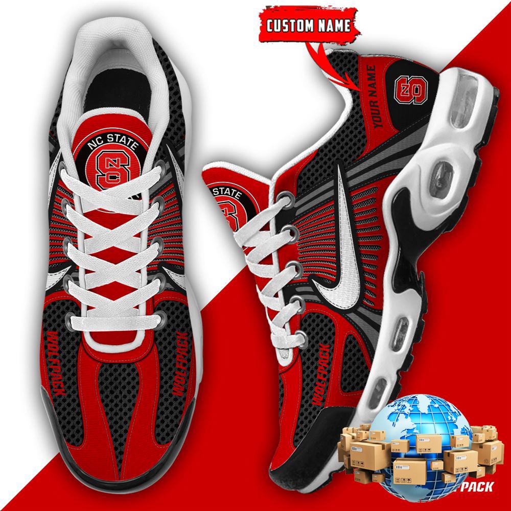 ZNCAA NC State WolfpackFootball Team Sport Custom Max Plus Shoes