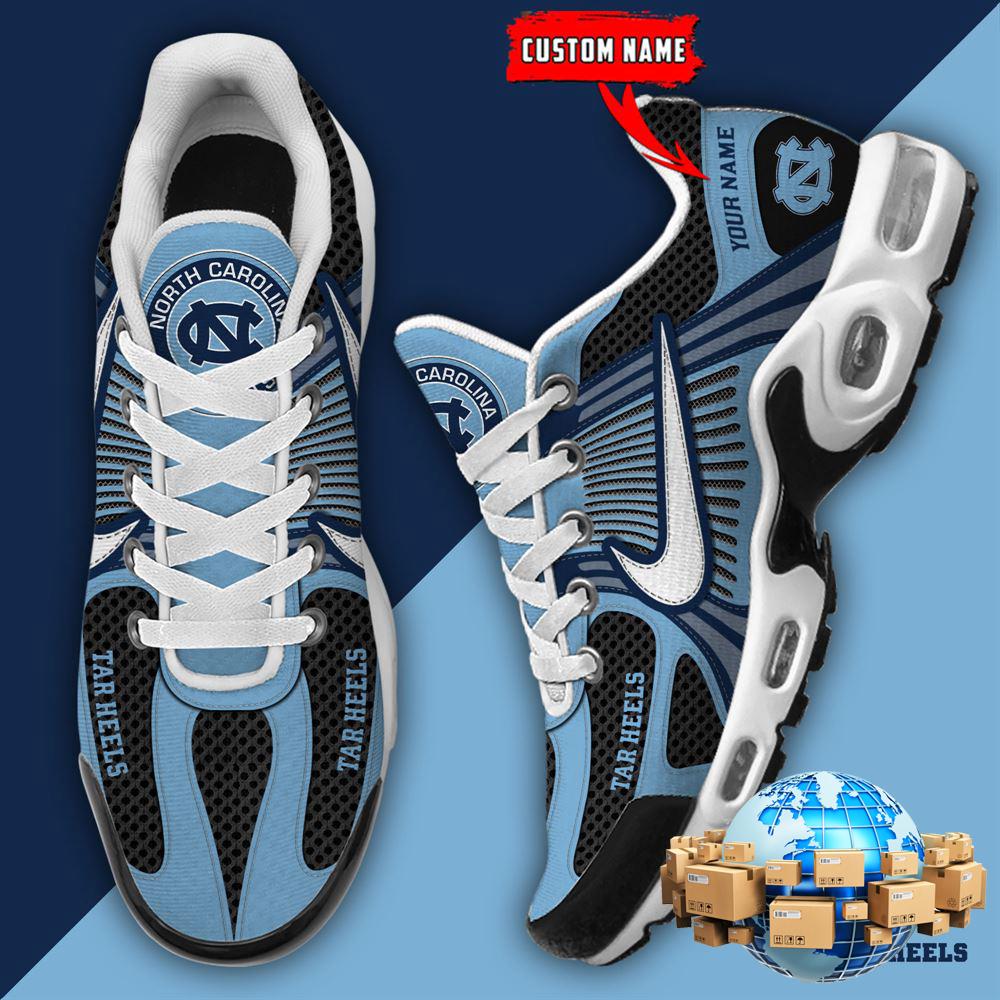 ZNCAA North Carolina Tar HeelsFootball Team Sport Custom Max Plus Shoes
