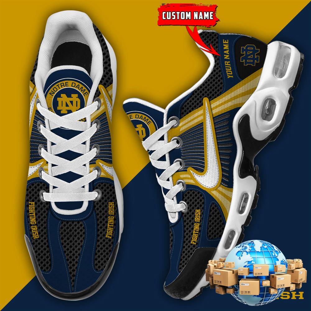 ZNCAA Notre Dame Fighting IrishFootball Team Sport Custom Max Plus Shoes