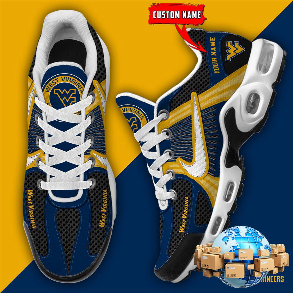 ZNCAA West Virginia MountaineersFootball Team Sport Custom Max Plus Shoes